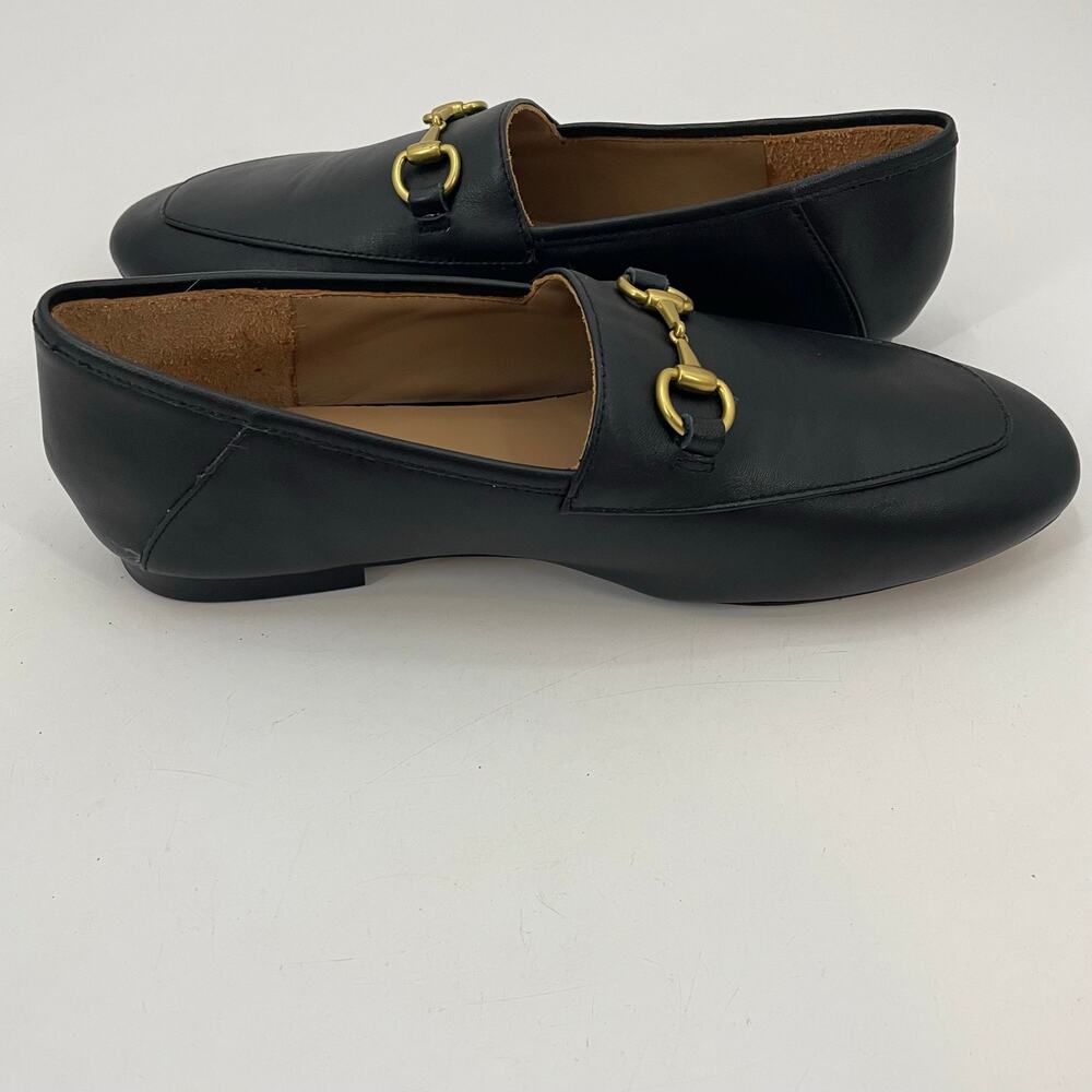 Quince Italian Leather Horsebit Loafers Black 10 - Picture 7 of 10